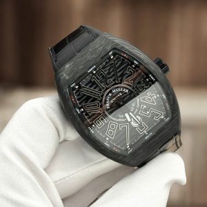 Đồng Hồ Franck Muller V45 Carbon Replica Cao Cấp Màu Đen Máy Cơ Automatic Xưởng ABF 45mm (4)