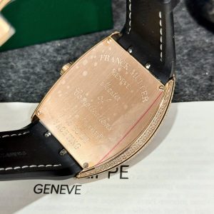 Đồng Hồ Franck Muller V45 Rep 11 Mạ Vàng Hồng Họa Tiết Rồng Màu Xanh Lá Cây ABF 45mm (2)