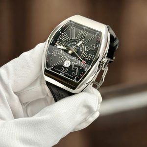 Đồng Hồ Franck Muller V45 Replica 11 Chế Tác Mặt Đen Máy Cơ Tự Động Xưởng ABF 45mm (2)