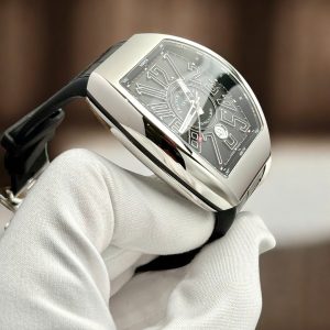 Đồng Hồ Franck Muller V45 Replica 11 Chế Tác Mặt Đen Máy Cơ Tự Động Xưởng ABF 45mm (2)