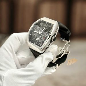 Đồng Hồ Franck Muller V45 Replica 11 Chế Tác Mặt Đen Máy Cơ Tự Động Xưởng ABF 45mm (2)