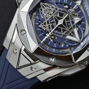 Đồng Hồ Hublot Big Bang Sang Bleu II Fake Cao Cấp Màu Xanh Blue 45mm (2)