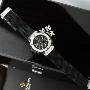 Đồng Hồ Hublot Big Bang Titanium Fake 11 Mặt Đen Dây Cao Su 42mm (2)