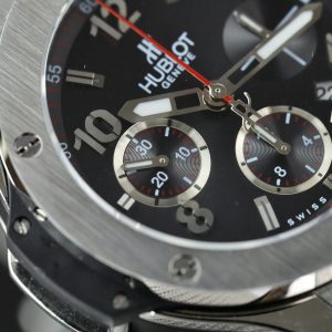 Đồng Hồ Hublot Big Bang Titanium Fake 11 Mặt Đen Dây Cao Su 42mm (2)