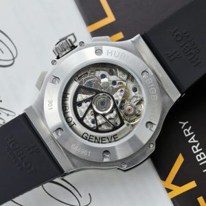 Đồng Hồ Hublot Big Bang Titanium Fake 11 Mặt Đen Dây Cao Su 42mm (2)