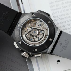 Đồng Hồ Hublot Big Bang Titanium Màu Đen Dây Cao Su Fake Cao Cấp 42mm (2)