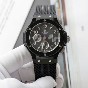 Đồng Hồ Hublot Big Bang Titanium Màu Đen Dây Cao Su Fake Cao Cấp 42mm (2)