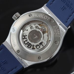 Đồng Hồ Hublot Classic Fusion Titanium Replica 11 Mặt Xanh Dương Đính Đá Xưởng HB 42mm (2)