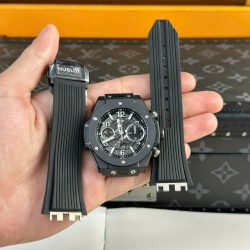 Đồng Hồ Hubot Big Bang Unico Chế Tác Vỏ Gốm Đen Nhà Máy BBF 42mm (2)