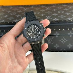 Đồng Hồ Hubot Big Bang Unico Chế Tác Vỏ Gốm Đen Nhà Máy BBF 42mm (2)