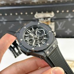 Đồng Hồ Hubot Big Bang Unico Chế Tác Vỏ Gốm Đen Nhà Máy BBF 42mm (2)