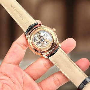 Đồng Hồ Jaeger LeCoultre Replica 11 Master Ultra thin Date Q1232510 Mạ Vàng Hồng Dây Da 40mm (2)