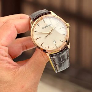 Đồng Hồ Jaeger LeCoultre Replica 11 Master Ultra thin Date Q1232510 Mạ Vàng Hồng Dây Da 40mm (2)