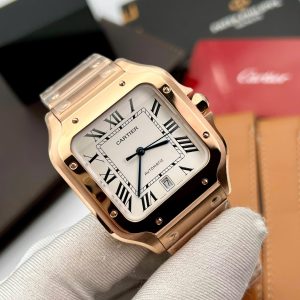 Đồng Hồ Nam Cartier Santos WGSA0018 Replica 11 Mạ Vàng Xưởng BV 39 (2)