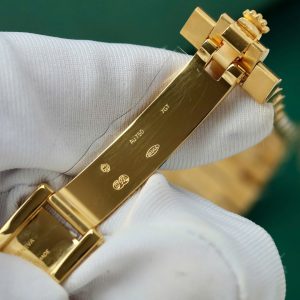 Đồng Hồ Nam Rolex Day-Date Chế Tác Mặt Ombre Xanh Lá Cây Bọc Vàng Thật Xưởng GM 40mm (2)