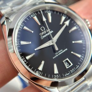 Đồng Hồ Omega Seamaster Aqua Terra 150M Replica 11 Mặt Đen Trơn Nhà Máy VS 41mm (2)