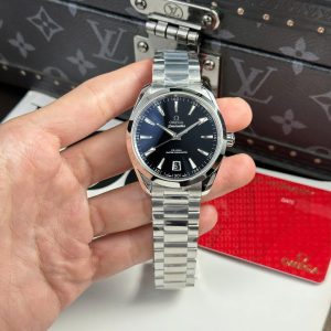 Đồng Hồ Omega Seamaster Aqua Terra 150M Replica 11 Mặt Đen Trơn Nhà Máy VS 41mm (2)