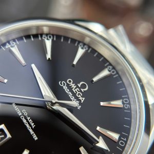 Đồng Hồ Omega Seamaster Aqua Terra 150M Replica 11 Mặt Đen Trơn Nhà Máy VS 41mm (2)