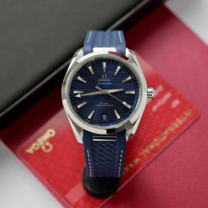 Đồng Hồ Omega Seamaster Aqua-Terra GMT Chế Tác Màu Xanh Dương Xưởng VS 41mm (2)