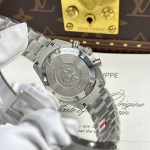 Đồng Hồ Omega Speedmaster Moonwatch Chronograph Mặt Đen Dây Kim Loại Replica Cao Cấp Xưởng OM 42mm (2)