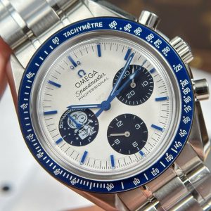 Đồng Hồ Omega Speedmaster Silver Snoopy 50th Anniversary Chế Tác Khoá Mới 42mm (2)