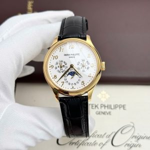 Đồng Hồ Patek Philippe Chế Tác Grand Complications 5327 Mạ Vàng Mặt Trắng Xưởng 3K 40mm (2)