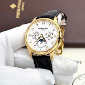 Đồng Hồ Patek Philippe Chế Tác Grand Complications 5327 Mạ Vàng Mặt Trắng Xưởng 3K 40mm (2)