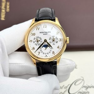 Đồng Hồ Patek Philippe Chế Tác Grand Complications 5327 Mạ Vàng Mặt Trắng Xưởng 3K 40mm (2)