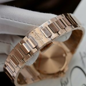 Đồng Hồ Patek Philippe Chế Tác Nautilus 7010R Nữ Mặt Tím Hồng Dây Kim Loại Xưởng GR 32mm (1)