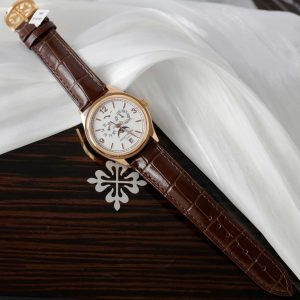 Đồng Hồ Patek Philippe Complications 5146 Chế Tác Bọc Vàng Thật Dây Da 39mm (2)