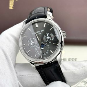Đồng Hồ Patek Philippe Grand Complications 5327 Replica 11 Mặt Xám Dây Da Đen Nhà Máy 3K 40mm (2)
