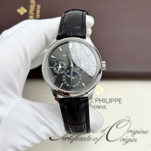 Đồng Hồ Patek Philippe Grand Complications 5327 Replica 11 Mặt Xám Dây Da Đen Nhà Máy 3K 40mm (2)