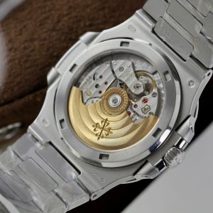 Đồng Hồ Patek Philippe Nautilus 5711 Mặt Xanh Chế Tác Viền Đính Kim Cương Tự Nhiên 40mm (2)