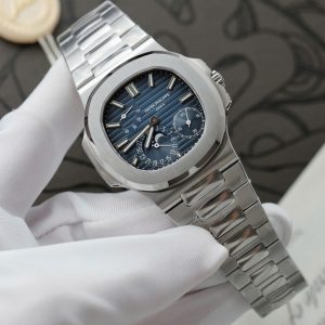 Đồng Hồ Patek Philippe Nautilus 5712 Chế Tác Mặt Xanh Blue Lõi Máy Khắc Xưởng PPF 40mm (2)