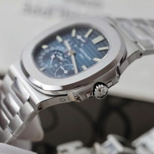 Đồng Hồ Patek Philippe Nautilus 5712 Chế Tác Mặt Xanh Blue Lõi Máy Khắc Xưởng PPF 40mm (2)