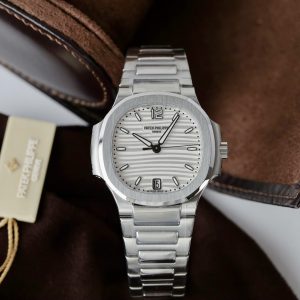 Đồng Hồ Patek Philippe Nữ Replica 11 Nautilus 7118 Mặt Trắng Dây Kim Loại Xưởng 3K 35 (2)