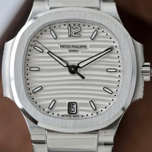 Đồng Hồ Patek Philippe Nữ Replica 11 Nautilus 7118 Mặt Trắng Dây Kim Loại Xưởng 3K 35 (2)