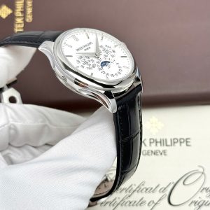 Đồng Hồ Patek Philippe Replica Cao Cấp Grand Complications 5327 Mặt Trắng Dây Da Nhà Máy 3K 40mm (2)
