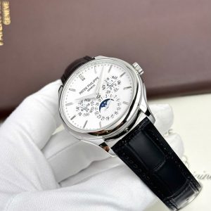 Đồng Hồ Patek Philippe Replica Cao Cấp Grand Complications 5327 Mặt Trắng Dây Da Nhà Máy 3K 40mm (2)