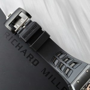 Đồng Hồ Richard Mille Chế Tác RM052 Skull Tourbillon Vỏ Gốm Đen Dây Cao Su 43mm (2)