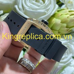 Đồng Hồ Richard Mille RM052 Bọc Vàng Hồng 18K Đính Kim Cương Moissanite Hong Kong 42mm (2)