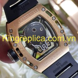 Đồng Hồ Richard Mille RM052 Bọc Vàng Hồng 18K Đính Kim Cương Moissanite Hong Kong 42mm (2)