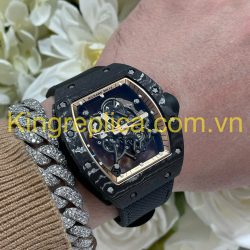 Đồng Hồ Richard Mille RM055 Bubba Watson Carbon NTPT & Chuyển Động Vaucher Tinh Chỉnh Độc Quyền 42,7x49,9mm (11)