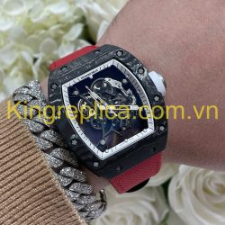 Đồng Hồ Richard Mille RM055 Bubba Watson Tuỳ Chỉnh Độc Quyền Carbon NTPT & Chuyển Động Vaucher 42,7x49,9mm (12)