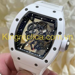 Đồng Hồ Richard Mille RM055 Bubba Watson Tuỳ Chỉnh Độc Quyền Gốm Trắng NTPT & Chuyển Động Vaucher 42,7x49,9mm (12)