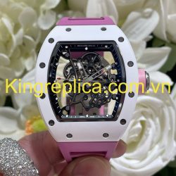 Đồng Hồ Richard Mille RM055 Bubba Watson Tuỳ Chỉnh Gốm Trắng + Chuyển Động VVIP Độc Quyền 42,7x49,9mm (2)