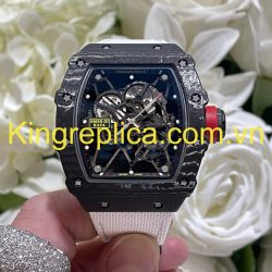 Đồng Hồ Richard Mille RM35-01 Rafael Nadal Tuỳ Chỉnh Carbon NTPT & Chuyển Động Độc Quyền 44,5x49,94mm