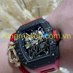 Đồng Hồ Richard Mille RM35-02 Automatic Rafael Nadal Tinh Chỉnh Carbon & Chuyển Động Vaucher Độc Quyền 44,5x49,94mm (12)