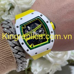 Đồng Hồ Richard Mille RM61-01 Yohan Blake Asia Tuỳ Chỉnh Gốm Trắng + Chuyển Động Độc Quyền Top 1 (3)