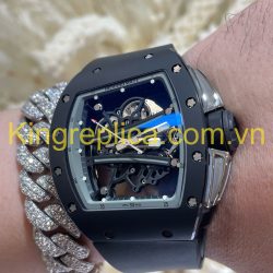 Đồng Hồ Richard Mille RM61-01 Yohan Blake Tuỳ Chỉnh Độc Quyền Gốm Đen Chuyển Động Vaucher 42,7x50,2mm (1)